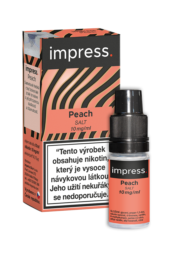 Imperia Nikotinová sůl Emporio Impress - Peach 10ml Nikotin: 10 mg