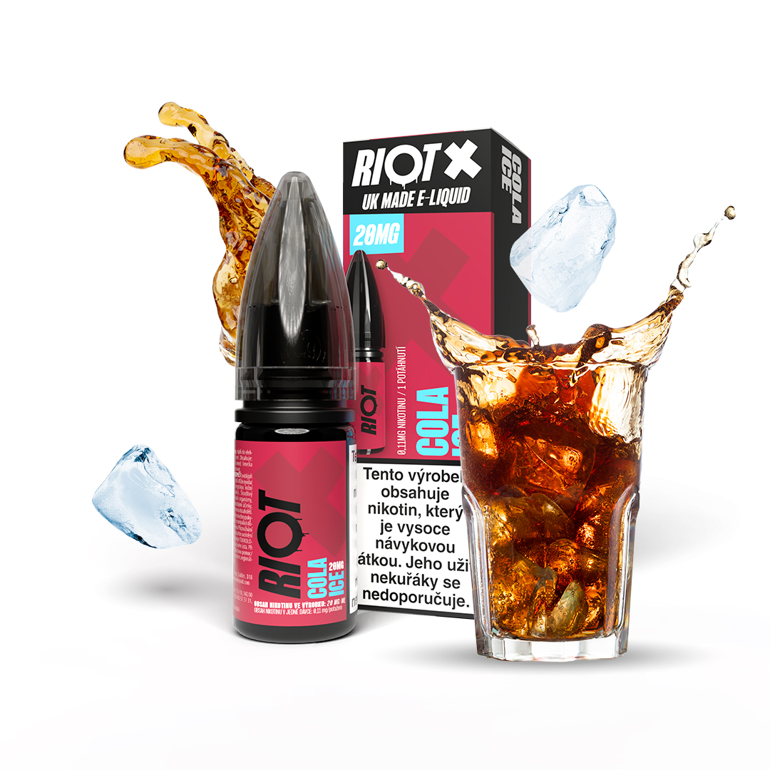 Riot Squad Riot X Salt Cola Ice / Ledová cola 10ml Nikotin: 20 mg