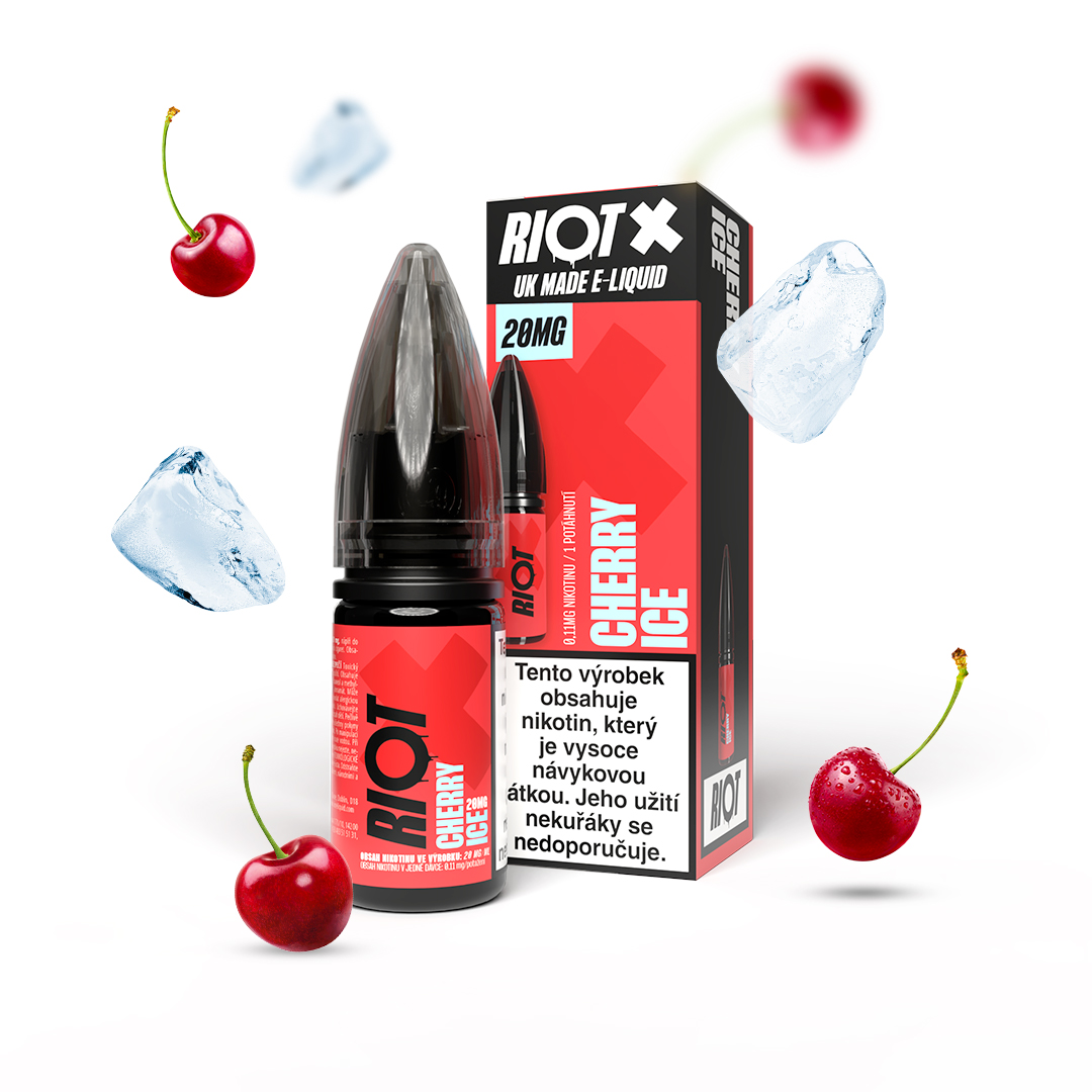 Riot Squad Riot X Salt Cherry Ice / Ledová třešeň 10ml Nikotin: 20 mg