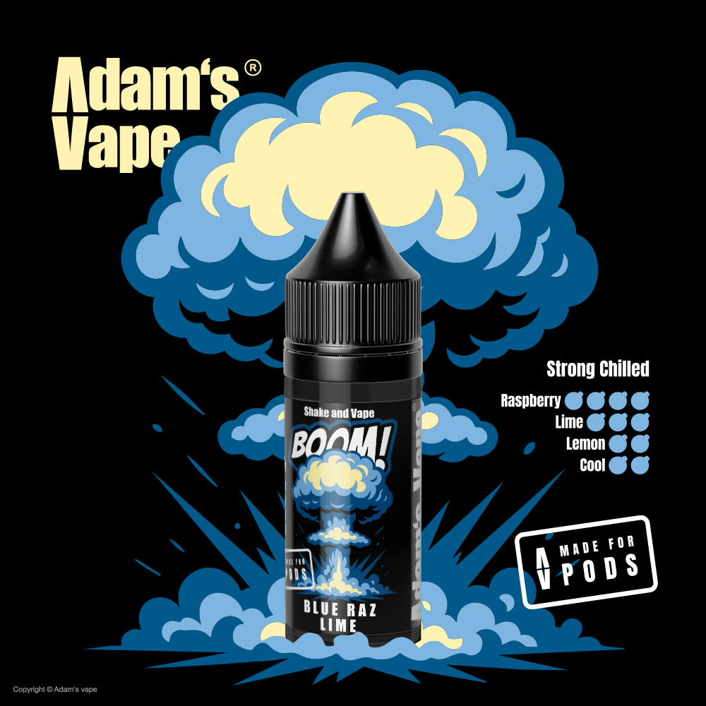 Adams Vape Příchuť Adam´s Vape BOOM! SnV - Blue Raz Lime 5ml