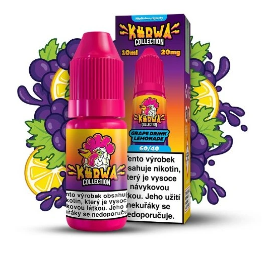 KURWA Collection Nikotinová Sůl KURWA Grape Drink Lemonade 10ml - 20 mg