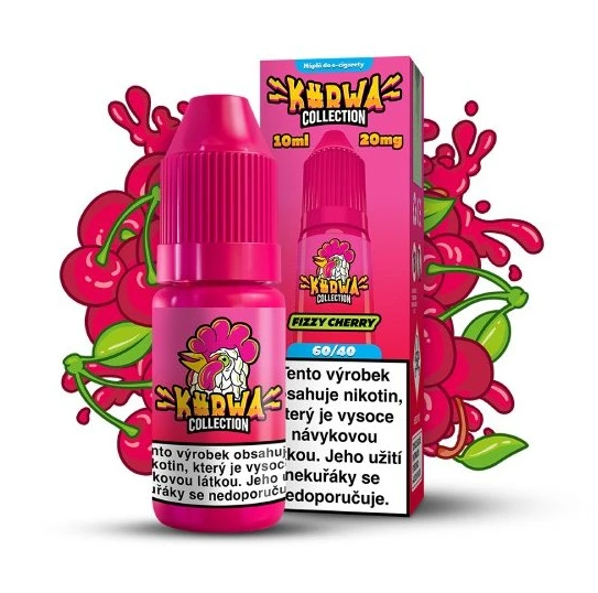 KURWA Collection Nikotinová Sůl KURWA Fizzy Cherry 10ml - 20 mg