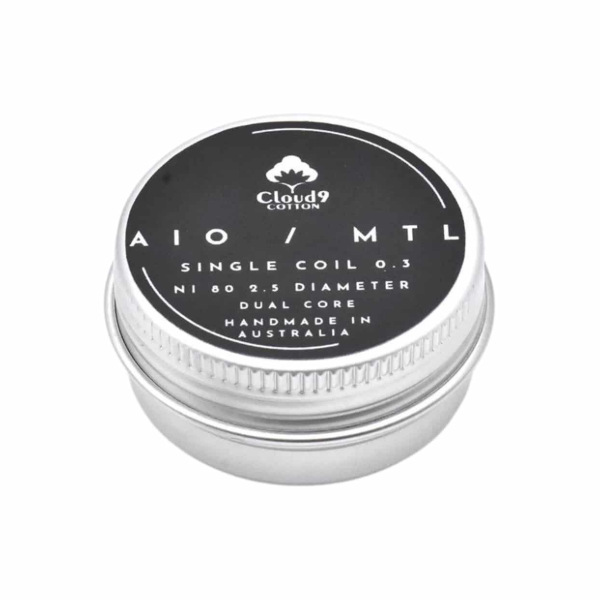 Předmotané spirálky Cloud 9 AIO / MTL Ni80 0,3 ohm (2ks)