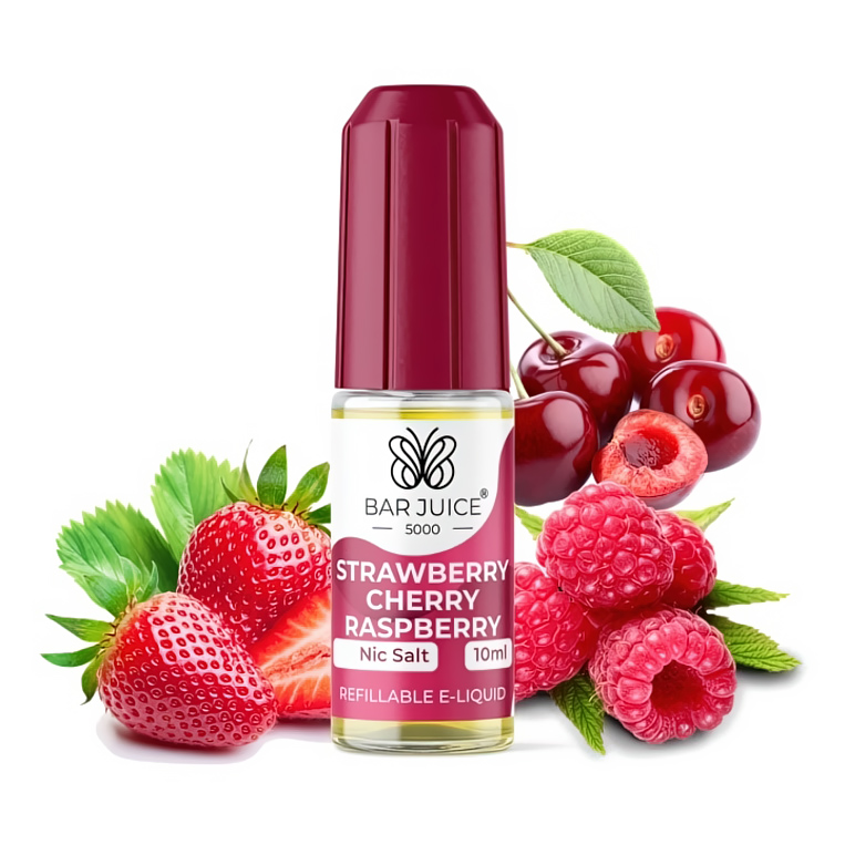 Bar Juice 5000 Salt - Strawberry Cherry Raspberry 10ml Nikotin: 20 mg