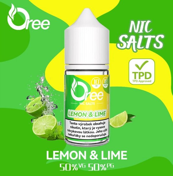 Oree Salt - Lemon Lime / Citrón a Limetka - 18 mg