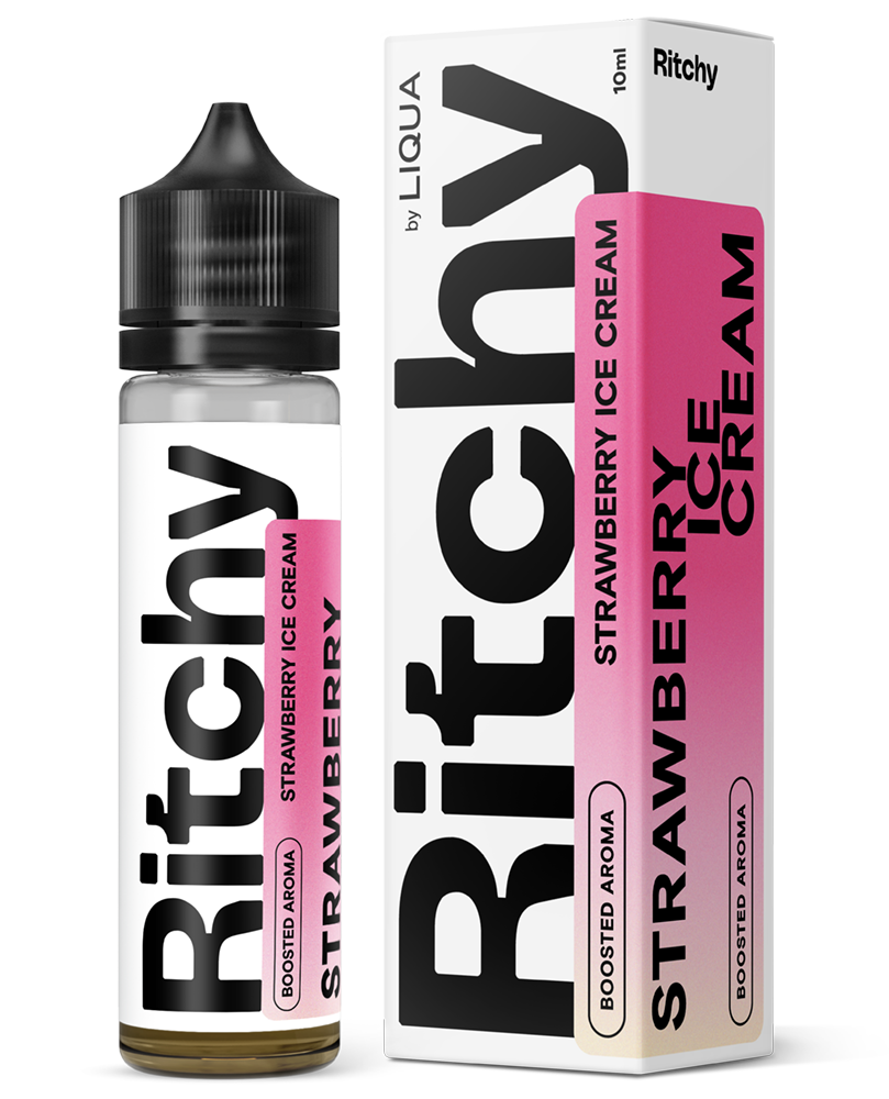 Ritchy - Liqua Příchuť LIQUA RITCHY - Strawberry Ice Cream 10ml SnV
