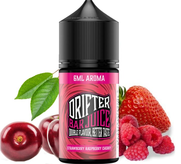 Juice Sauz Příchuť Drifter Bar Juice - Strawberry Raspberry Cherry SnV 6/30ml