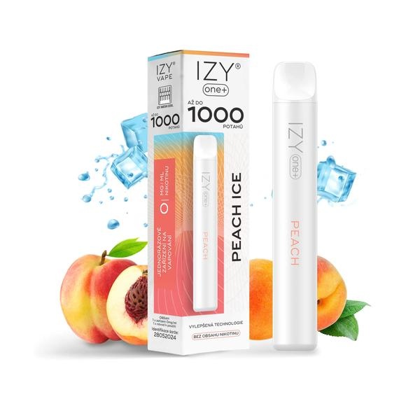 IZYVAPE Jednorázová ecigareta IZY ONE+ - Peach Ice 0mg/ml