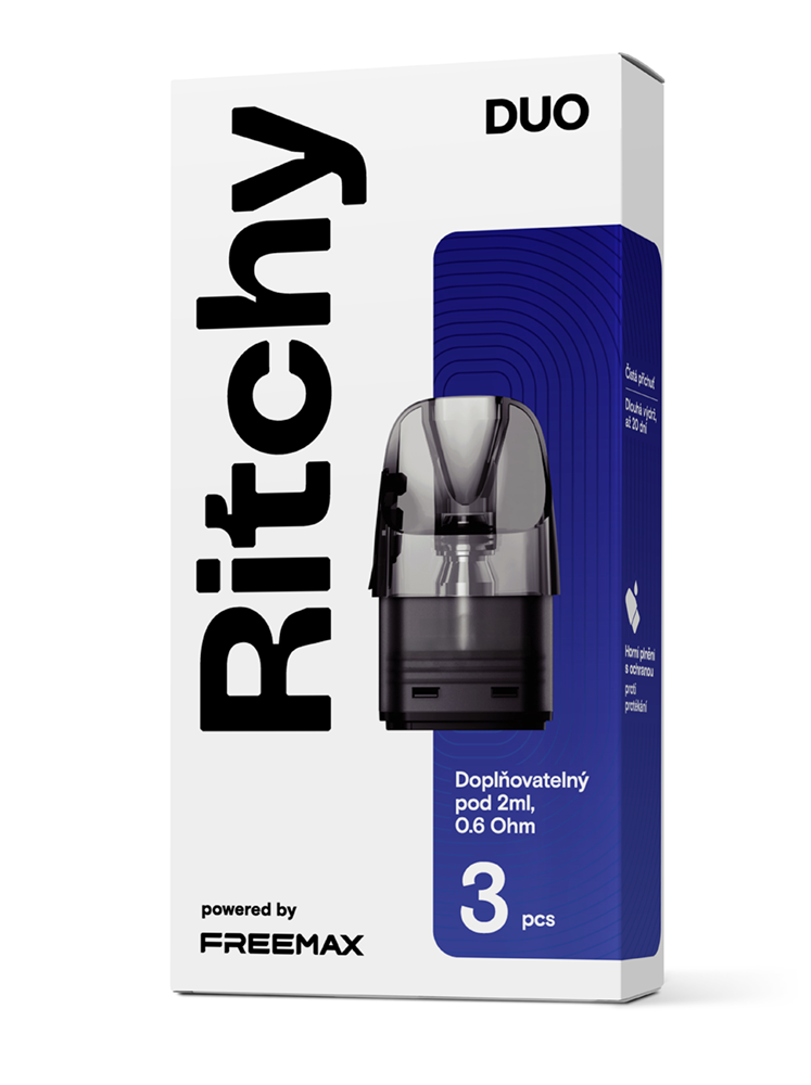 Levně Ritchy - Liqua Ritchy DUO Cartridge 2ml - 0,6 Ω (celé balení, 3ks)