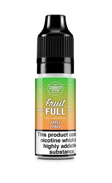 Nikotinová Sůl Dinner Lady Bar Salts Fruit Full Apple Peach 10ml - 20mg