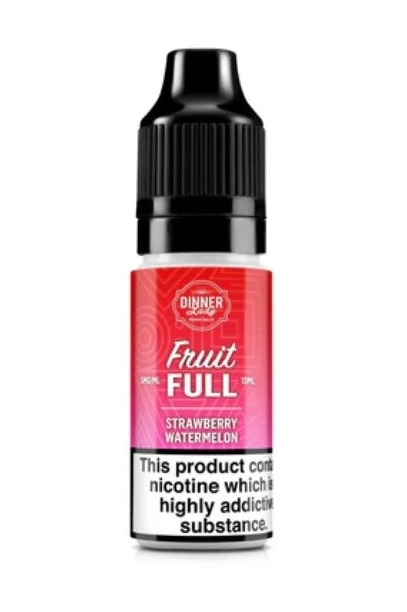 Nikotinová Sůl Dinner Lady Bar Salts Fruit Full Strawberry Watermelon 10ml - 20mg