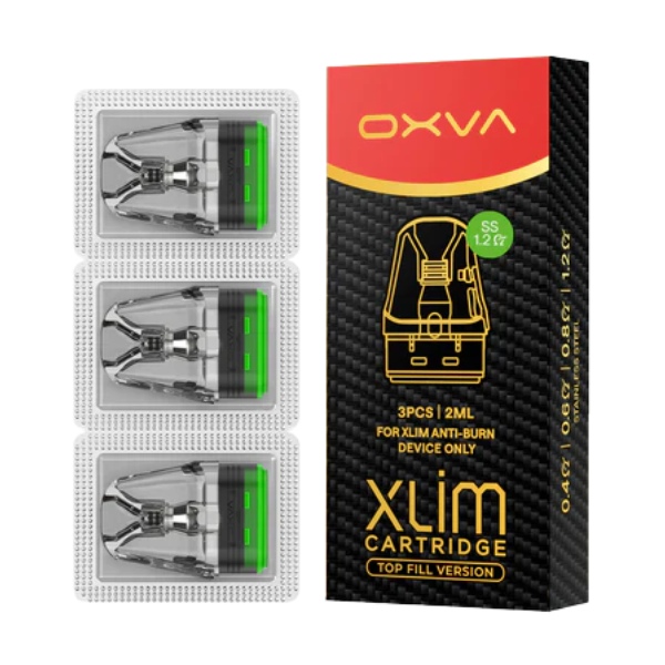 Oxva Xlim Stainless Steel Top Refill cartridge - 1,2 Ω (celé balení, 3ks)