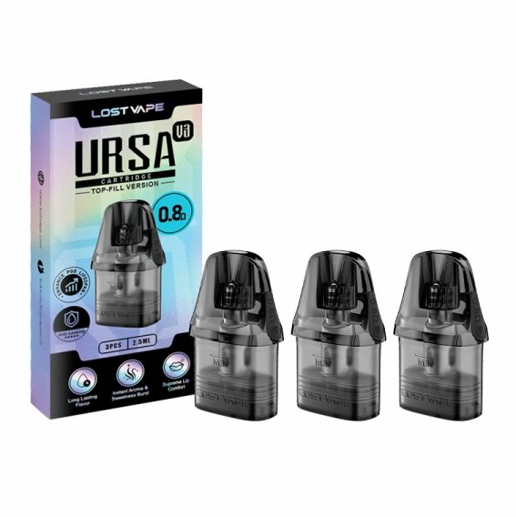 Lost Vape Ursa Nano V3 cartridge - 0,8 ohm (celé balení, 3ks)