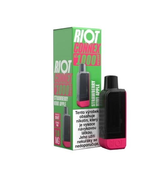 Riot Squad RIOT Connex 1000 POD náplň - Strawberry Kiwi Apple Nikotin: 10 mg