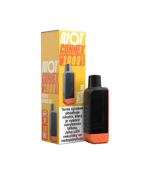 Riot Squad RIOT Connex 1000 POD náplň - Triple Mango Ice Nikotin: 10 mg