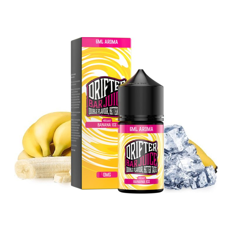 Juice Sauz Příchuť Drifter Bar Juice - Banana Ice SnV 6/30ml