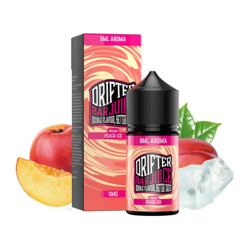 Juice Sauz Příchuť Drifter Bar Juice - Peach Ice SnV 6/30ml