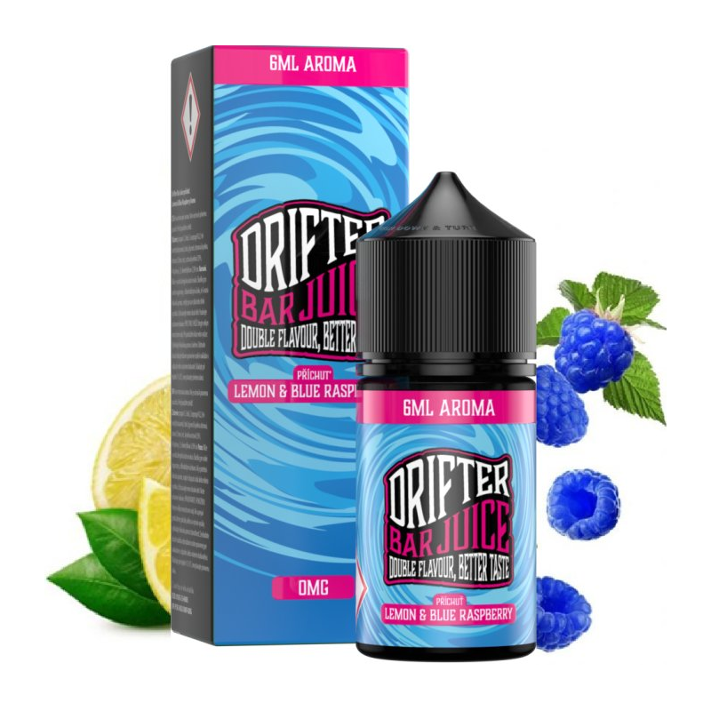 Juice Sauz Příchuť Drifter Bar Juice - Lemon and Blue Raspberry SnV 6/30ml