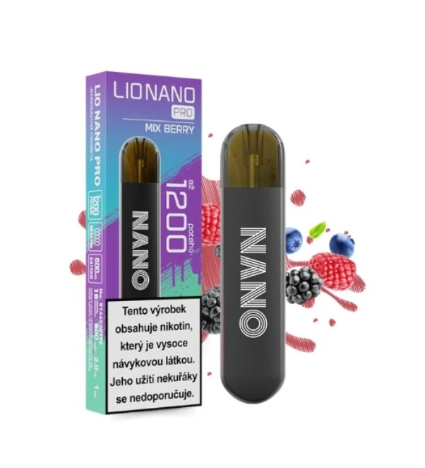 iJoy Lio Nano PRO jednorázová e-cigareta Mix Berry