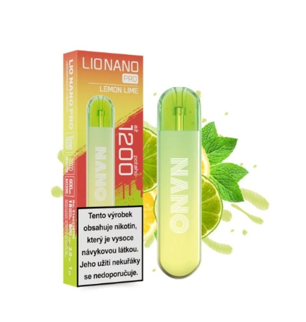 iJoy Lio Nano PRO jednorázová e-cigareta Lemon Lime