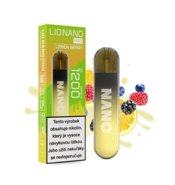 iJoy Lio Nano PRO jednorázová e-cigareta Lemon Berry