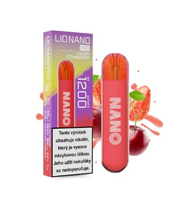 iJoy Lio Nano PRO jednorázová e-cigareta Cherry Strawberry