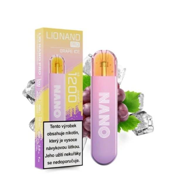iJoy Lio Nano PRO jednorázová e-cigareta Grape Ice