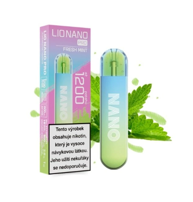 iJoy Lio Nano PRO jednorázová e-cigareta Fresh Mint