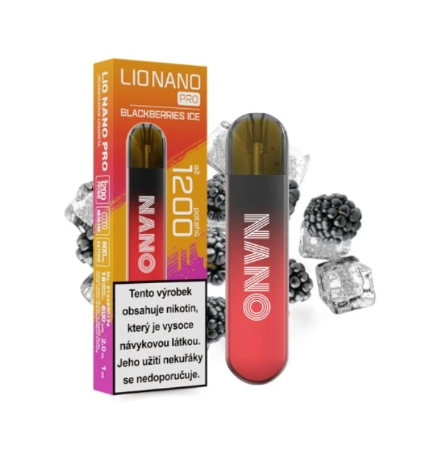 iJoy Lio Nano PRO jednorázová e-cigareta Blackberries Ice