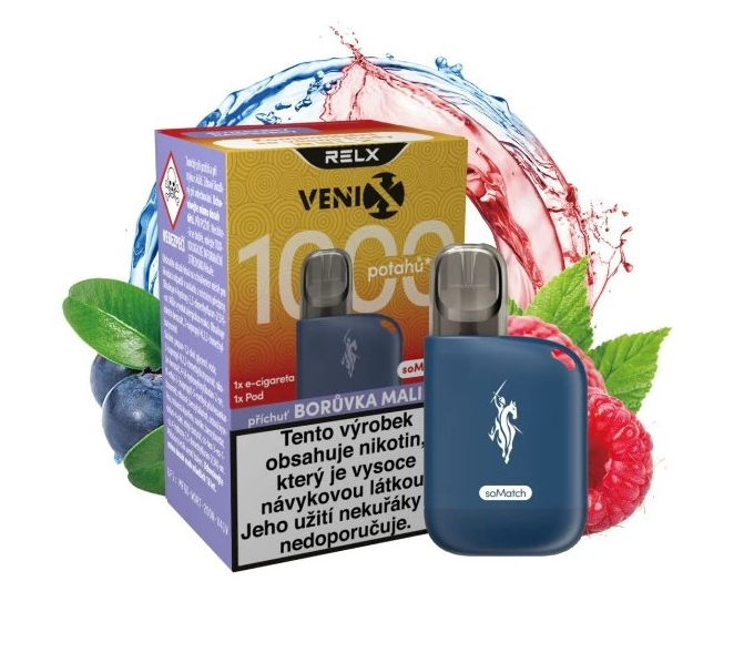 RELX Venix soMatch POD Starter Kit Blueberry Raspberry