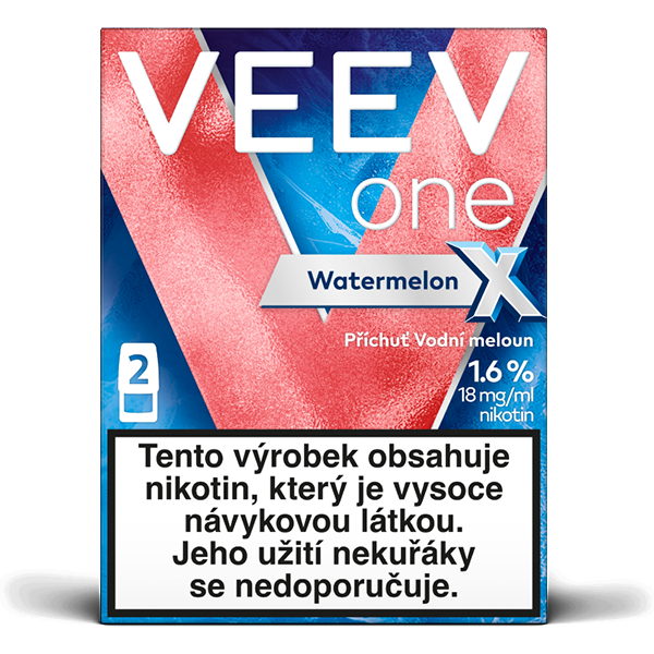VEEV ONE WATERMELON X 1.6% 2 náplně do e-cigarety