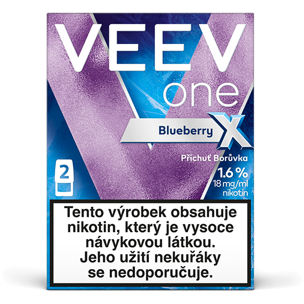 VEEV ONE BLUEBERRY X 1.6% 2 náplně do e-cigarety