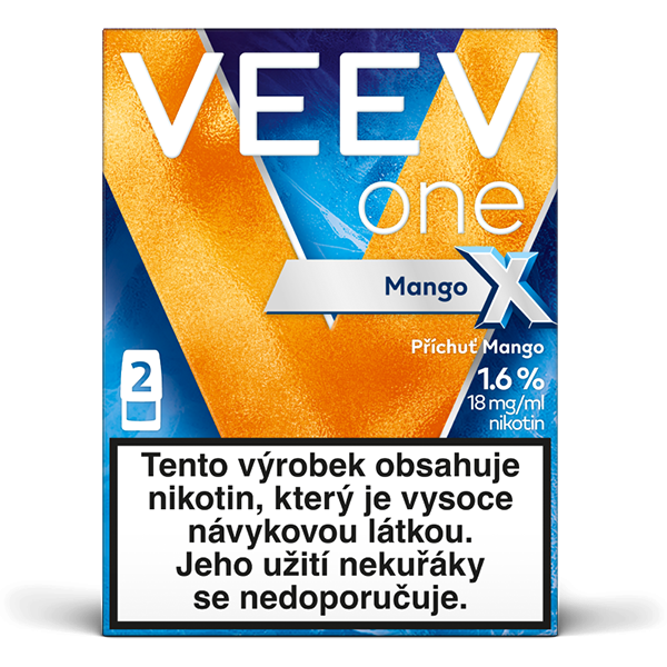 VEEV ONE MANGO X 1.6% 2 náplně do e-cigarety