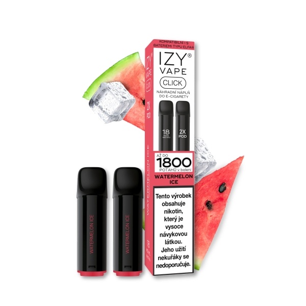 IZYVAPE IZY CLICK náplň Watermelon Ice / Chladivé meloun 18mg