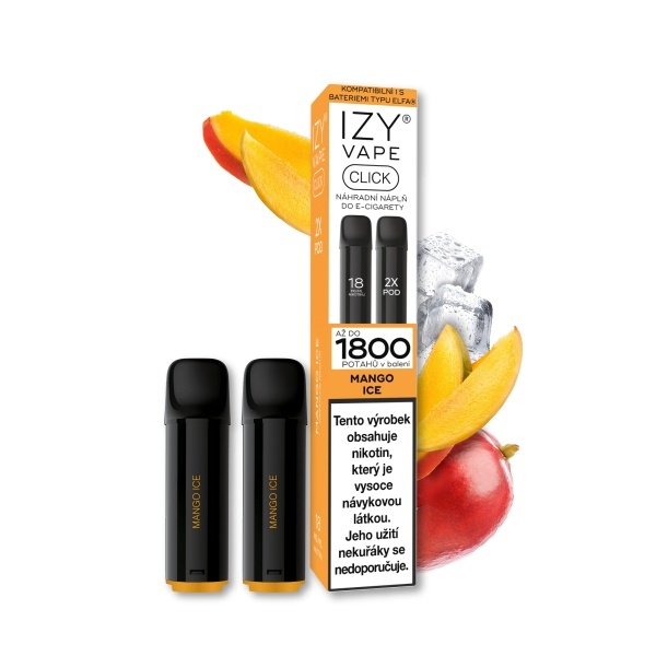 IZYVAPE IZY CLICK náplň Mango Ice / Chladivé mango 18mg