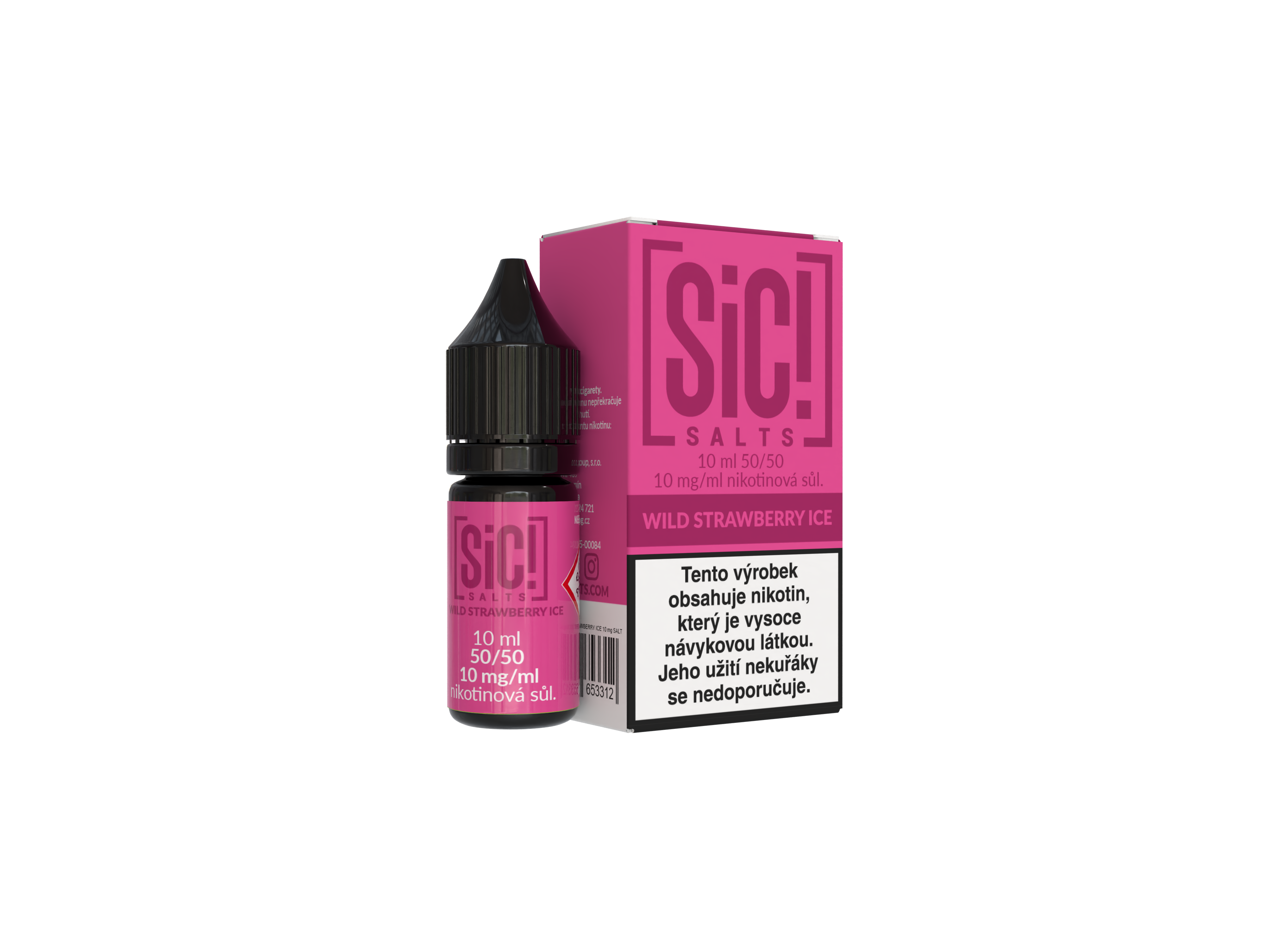 Nikotinová Sůl Sic! Salts - Wild Strawberry Ice 10ml - 10mg
