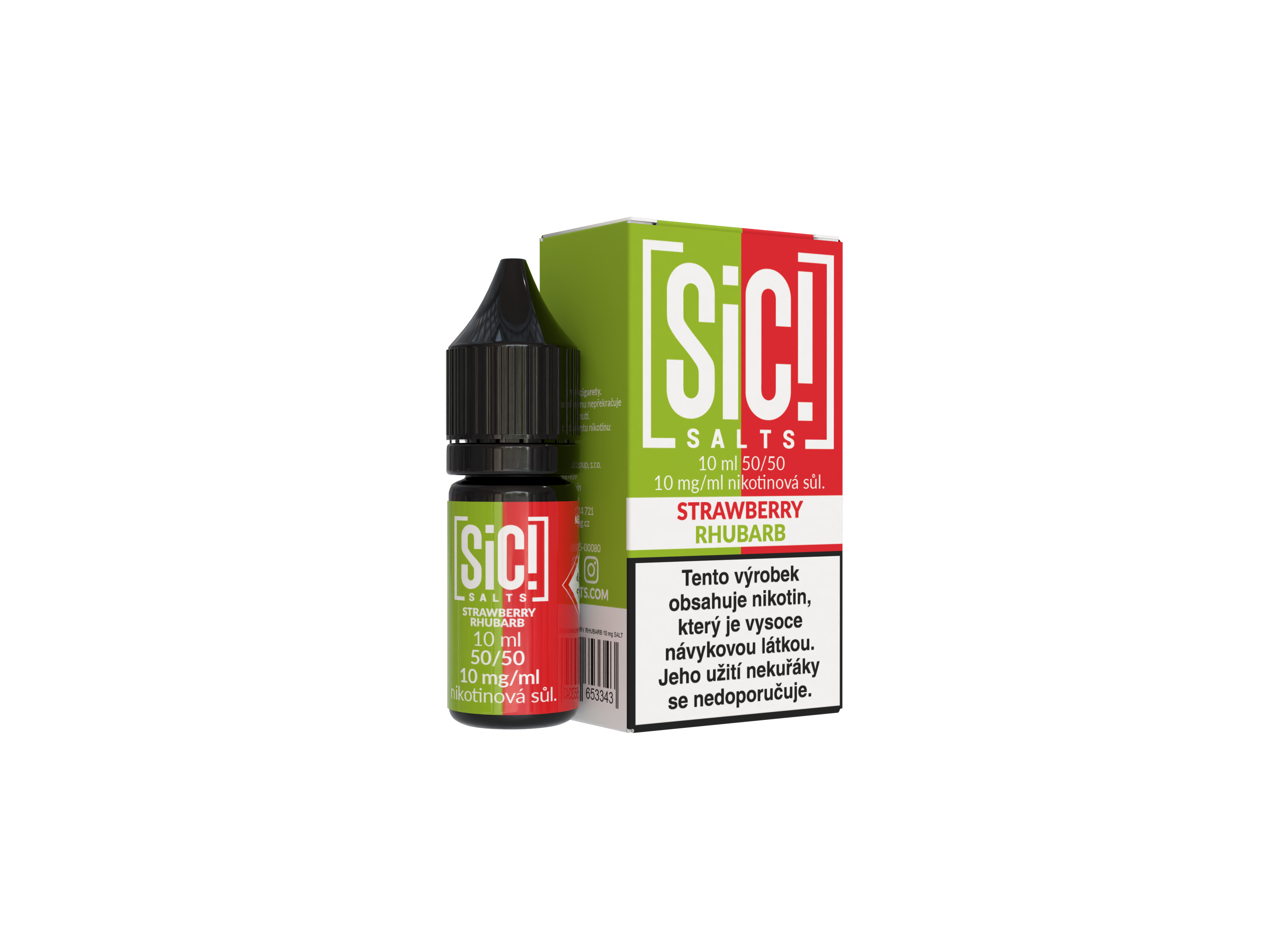 Nikotinová Sůl Sic! Salts - Strawberry Rhubarb 10ml - 10mg
