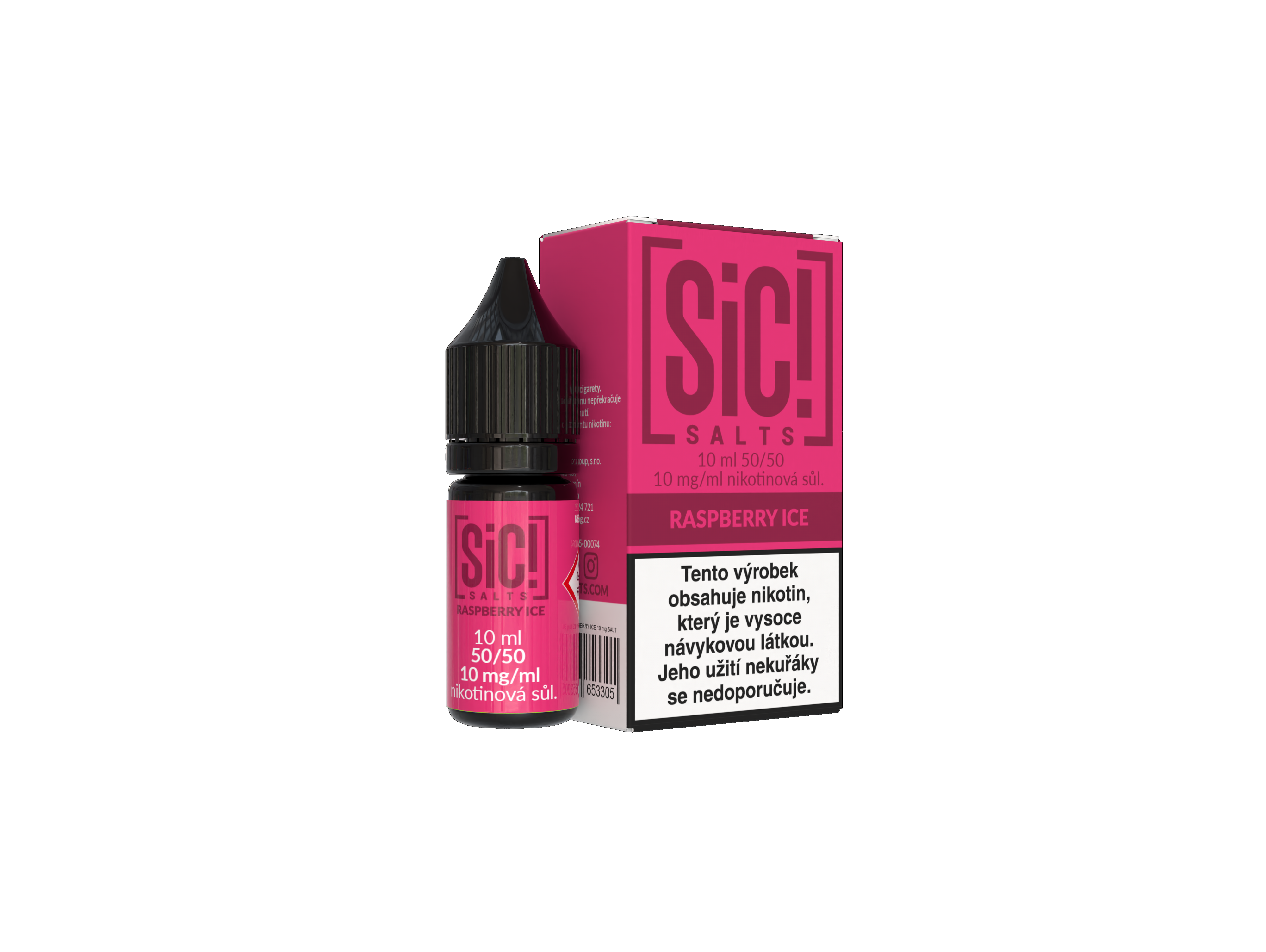 Nikotinová Sůl Sic! Salts - Raspberry Ice 10ml - 10mg