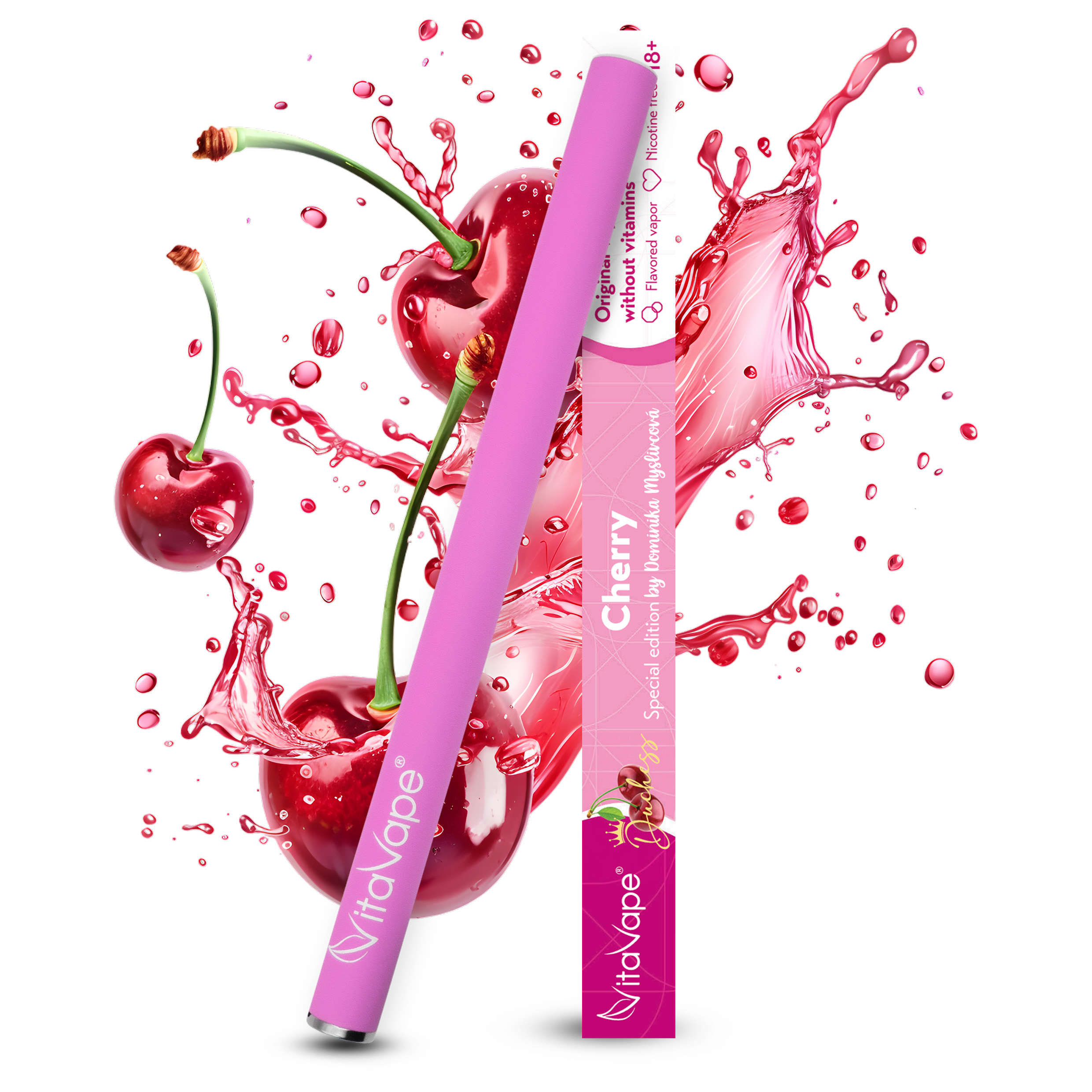 VitaVape jednorázová e-cigareta Cherry - 0mg