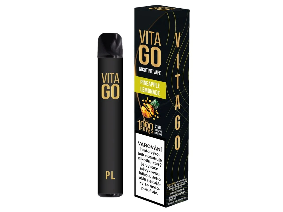 VitaVape Vita GO jednorázová e-cigareta Pineapple Lemonade - 16mg