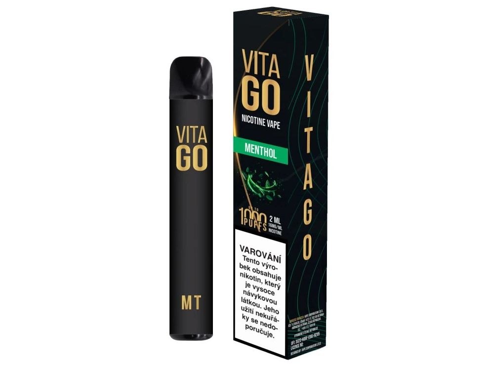 VitaVape Vita GO jednorázová e-cigareta Menthol - 16mg