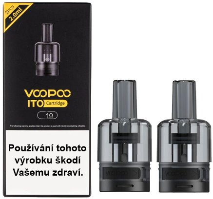 VooPoo ITO cartridge 2ml - 1,0 Ω (celé balení, 2ks)