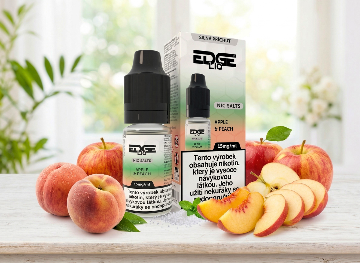 Nikotinová sůl EDGE LIQ Apple Peach 10ml - 15mg