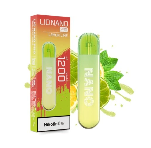 Lio Nano PRO jednorázová e-cigareta Lemon Lime - 0mg