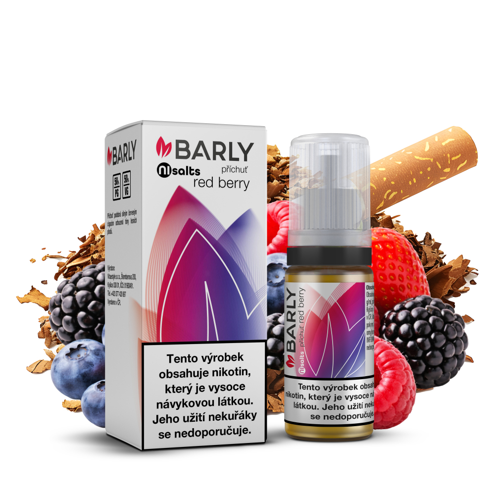 Nikotinová sůl Barly Red Berry 10ml Nikotin: 20mg