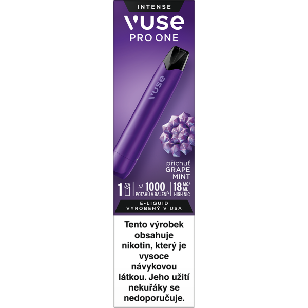 BAT (British American Tobacco) Vuse PRO One POD 1000 Purple Grape Mint 18mg