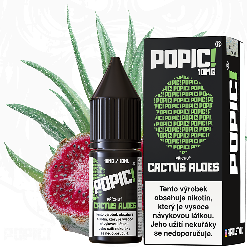 Nikotinová sůl POPIČ! - Cactus Aloes / Sladký Kaktus s Aloe - 10mg