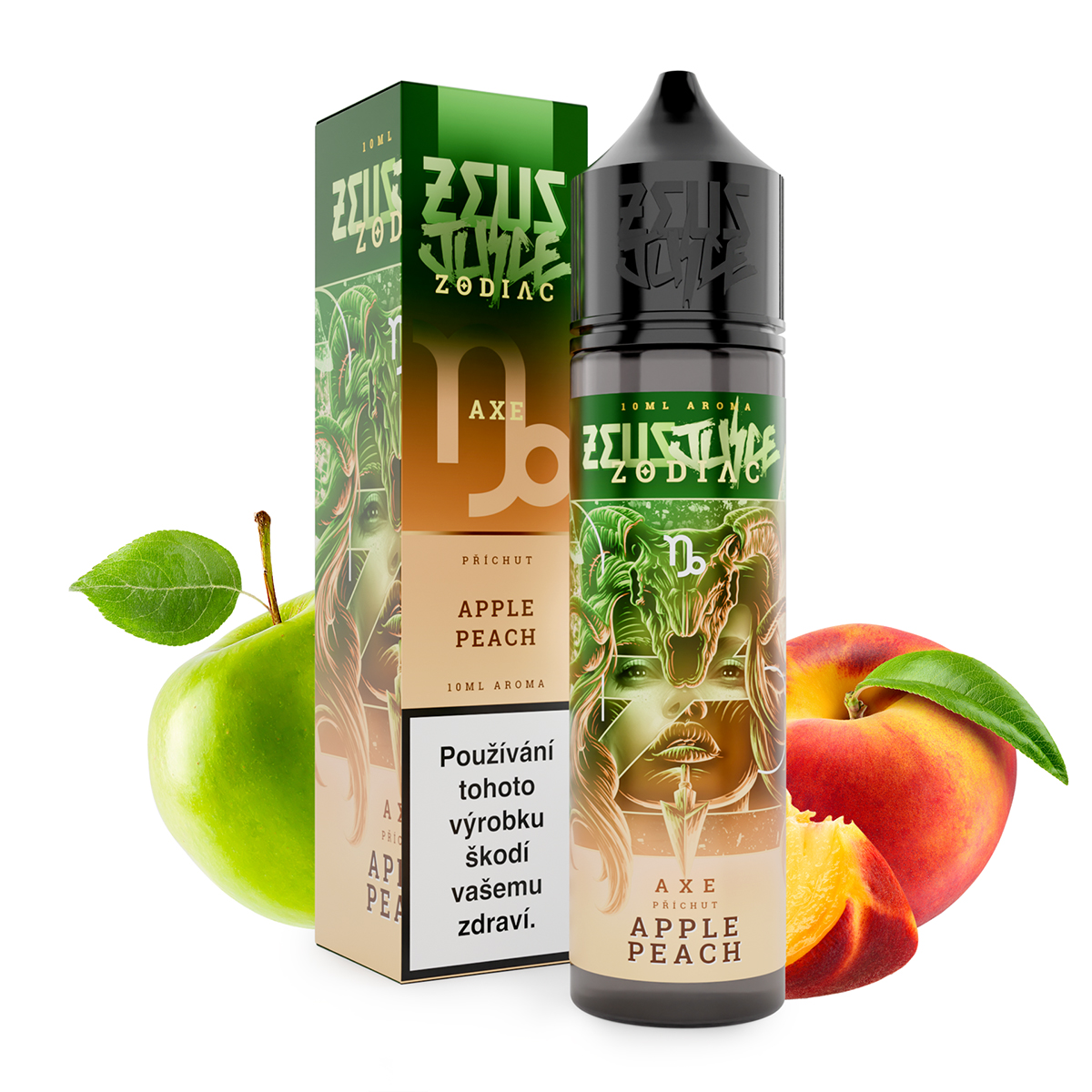 Příchuť Zeus Juice SnV - Zodiac - Axe / Apple Peach 10ml