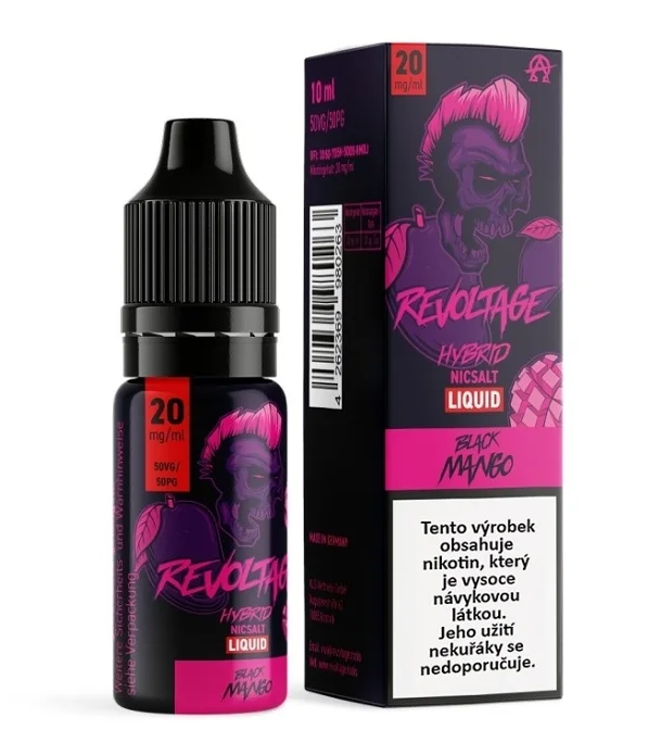 Nikotinová sůl Revoltage - Chladivé mango / Black Mango 10ml - 20mg