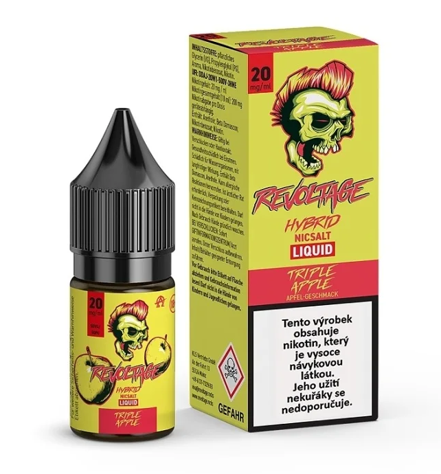Nikotinová sůl Revoltage - Chladivé jablko / Triple Apple 10ml - 20mg